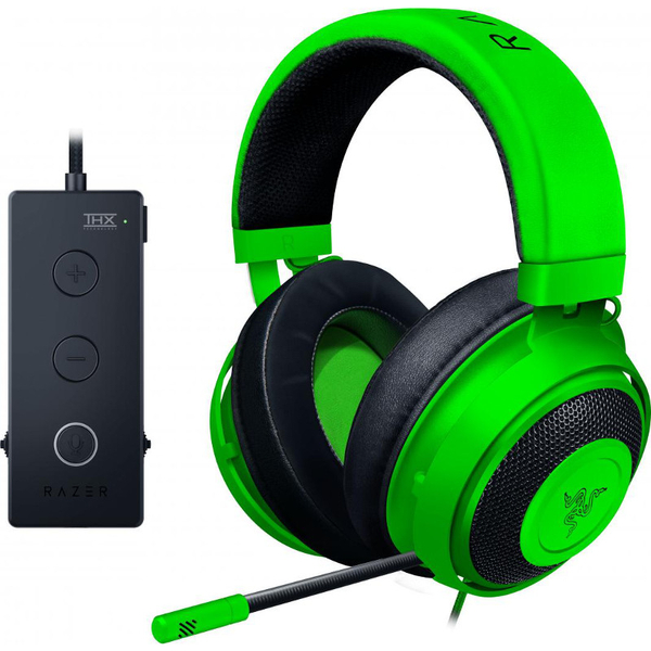 Słuchawki Gamingowe Razer Kraken Tournament Edition + karta dźwiękowa 7.1 (Green) | Refurbished