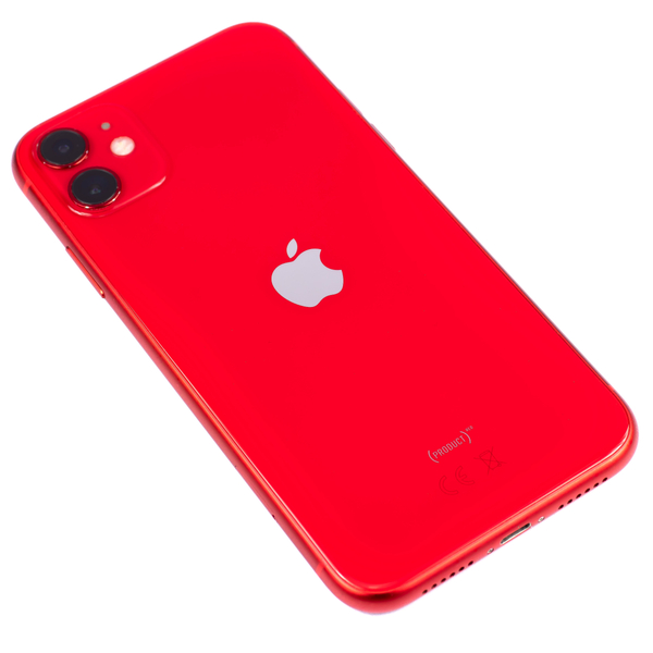 Apple iPhone 11 Red 64 GB Smartfon - Stan Bardzo Dobry (Komunikat o baterii)