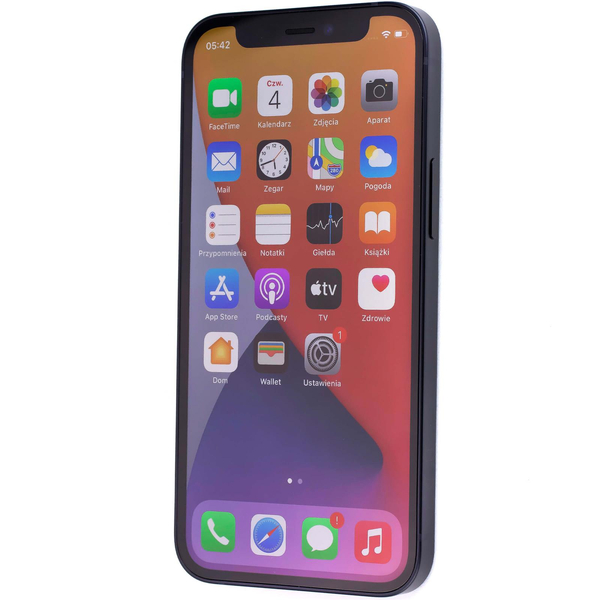 Apple iPhone 12 Black 128GB Smartfon - Klasa A (Komunikat o kamerze)