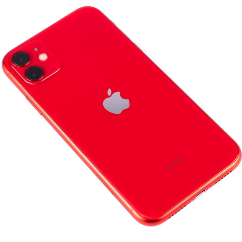 Apple iPhone 11 Red 128 GB Smartfon - Klasa A+ (Komunikat o Baterii)