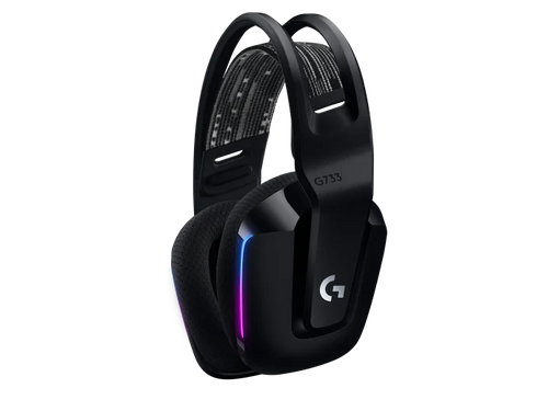 Słuchawki Gamingowe Logitech G733 Lightspeed Black - bezprzewodowe | Refurbished