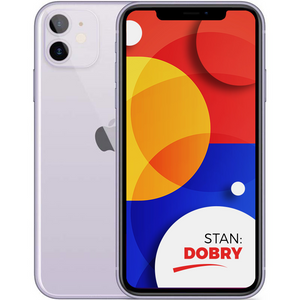 Apple iPhone 11 Purple 64GB Smartfon - Stan Dobry