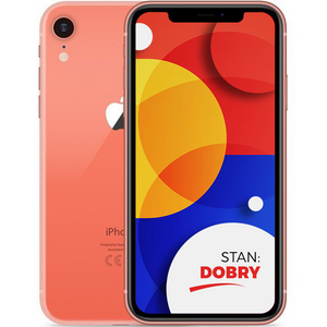 Apple iPhone XR Coral 64GB Smartfon - Stan Dobry
