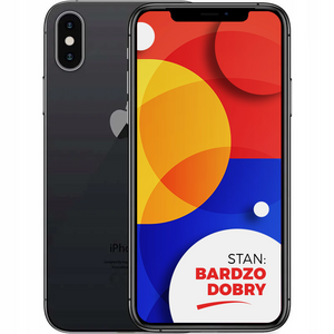 Apple iPhone X Space Gray 256GB Smartfon - Stan Bardzo Dobry