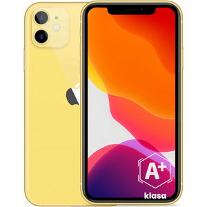 Apple iPhone 11 Yellow 64 GB Smartfon - Klasa A+ (Komunikat o LCD + Komunikat o Baterii)