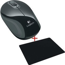 Myszka Bezprzewodowa Logitech M187 USB Czarna + podkładka Razer Goliathus Stealth | Refurbished