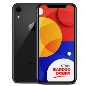 Apple iPhone XR Black 64GB Smartfon - Stan Bardzo Dobry