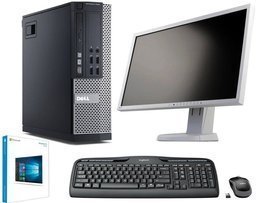 Zestaw komputerowy Dell Optiplex 9020 SFF i5 - 4 generacji / 4 GB DDR3 / 250 GB HDD / KLASA A + Monitor + Klawiatura i mysz + Windows 10 Home