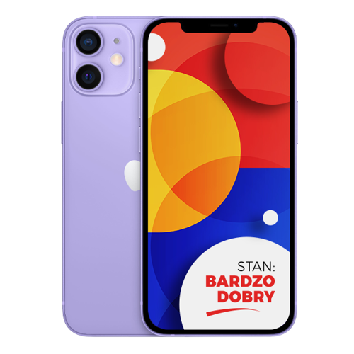 Apple iPhone 12 Purple 64GB Smartfon - Stan Bardzo Dobry