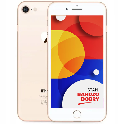 Apple iPhone 8 Gold 64GB Smartfon - Stan Bardzo Dobry