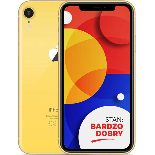 Apple iPhone XR Yellow 64GB Smartfon - Stan Bardzo Dobry