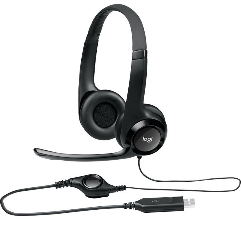 Słuchawki z Mikrofonem Logitech H390 ClearChat Comfort USB | Refurbished
